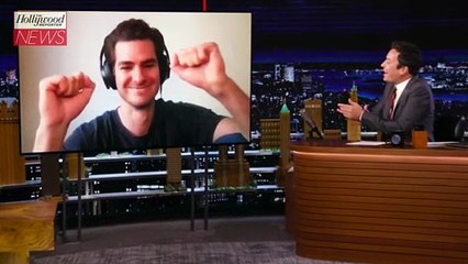 Andrew Garfield Denies ‘Spider-Man: No Way Home’ Leaked Image on ‘The Tonight Show’ | THR News