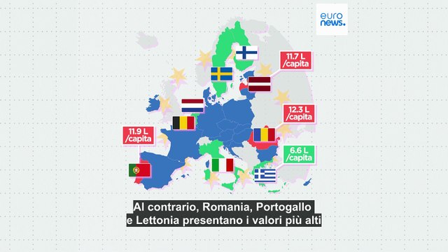 Consumo di alcol: chi alza di più il gomito nell'Unione europea