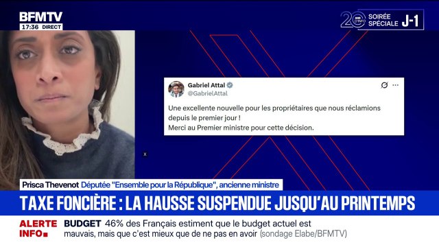 Hausse de la taxe foncière suspendue: Je suis rassurée de voir que notre voix a été entendue , se réjouit Prisca Thevenot (Ensemble)