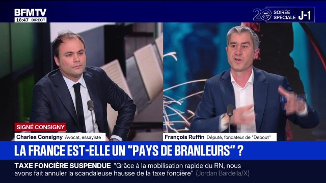 SIGNÉ CONSIGNY - On ne peut pas continuer avec ce système à deux vitesses dans lequel il y a une partie des gens qui travaillent beaucoup moins que d'autres , déclare Charles Consigny