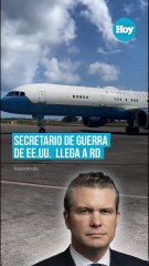 Secretario de Guerra de EE.UU.  llega a República Dominicana