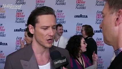 Lewis Pullman Talks Working on 'Lessons in Chemistry' at the Spirit Awards 2024 | THR Video