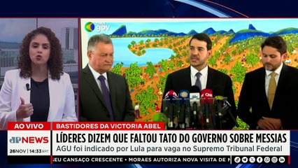 Lula conversa com Alcolumbre sobre Messias e líderes apontam ‘falta de tato’ do governo | TEMPO REAL