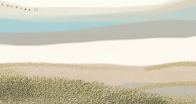 Abstract digital painting featuring organic patterns and textures in calming earth tones, creating a tranquil decorative art piece