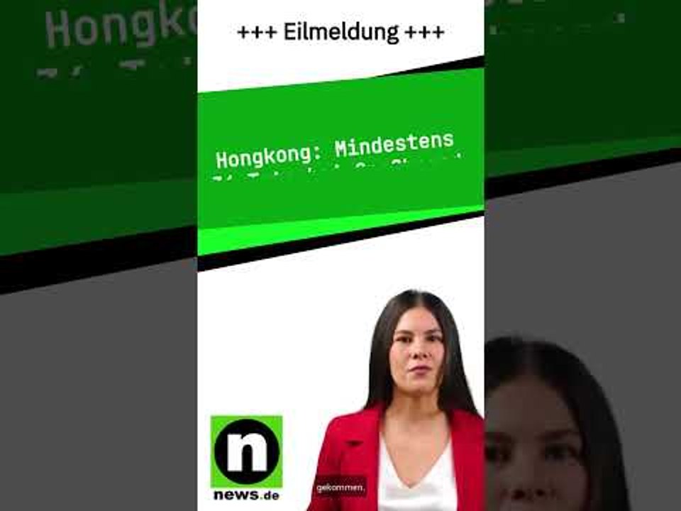 Mindestens 36 Tote bei Großbrand in Hongkong