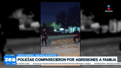 Policías que golpearon a una familia en Aguascalientes comparecen ante el Ministerio Público