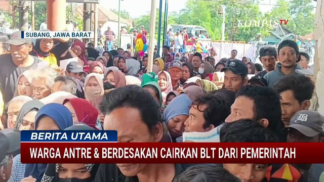 Antrean Cairkan BLT Kesra, Kantor Pos di Subang Dipadati Warga hingga Petugas Kewalahan