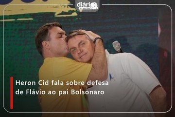 Heron Cid fala sobre defesa de Flávio ao pai Bolsonaro