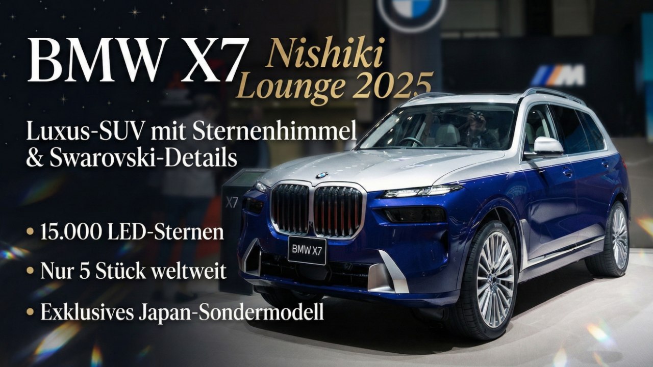 Nur 5 Stück weltweit: BMW X7 Nishiki Lounge Sondermodell 2025 vorgestellt