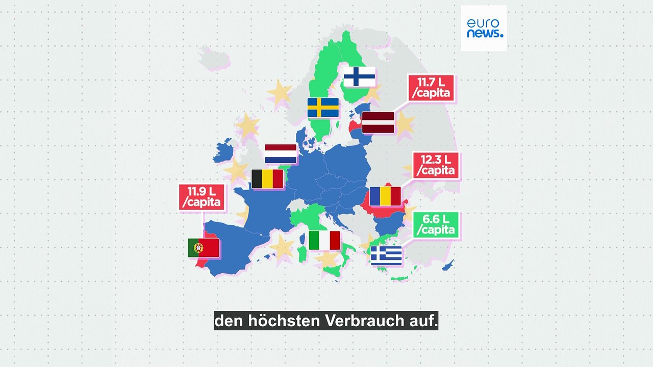 Wer trinkt am meisten Alkohol in der EU?
