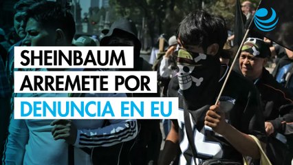 Sheinbaum critica disturbios juveniles y acusa al PAN por queja en EU