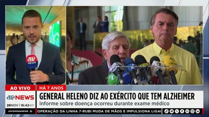 Condenado, general Augusto Heleno diz ao Exército que tem Alzheimer há sete anos