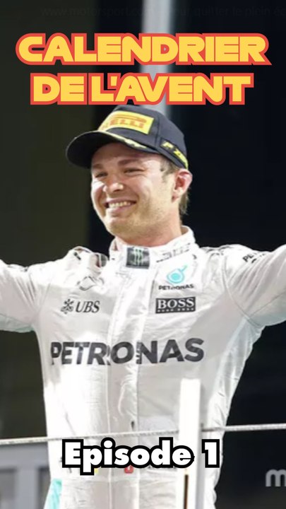 LA STAT EFFRAYANTE DE ROSBERG EN 2016 - CALENDRIER DE L'AVENT