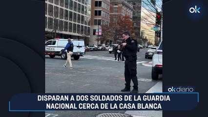 Disparan a dos soldados de la Guardia Nacional cerca de la Casa Blanca