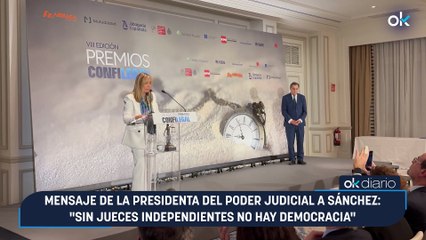 Mensaje de la presidenta del Poder Judicial a Sánchez: "Sin jueces independientes no hay democracia"