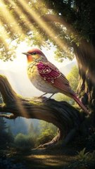 “The Bulbul’s Realization — Beauty Isn’t Everything! 🕊✨”