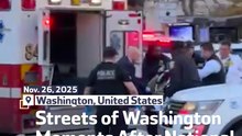 Streets of Washington Moments After National Guard Shooting