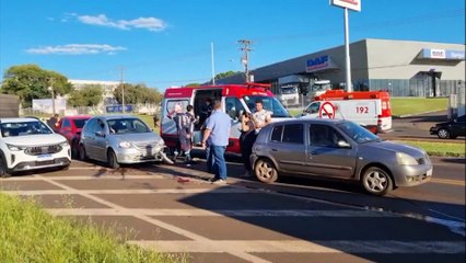 Engavetamento na BR-277 mobiliza duas equipes do Samu em Cascavel