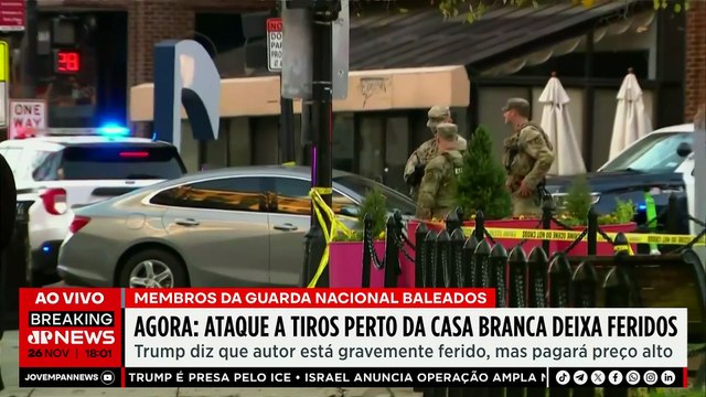 Ataque a tiros perto da Casa Branca deixa membros da Guarda Nacional feridos