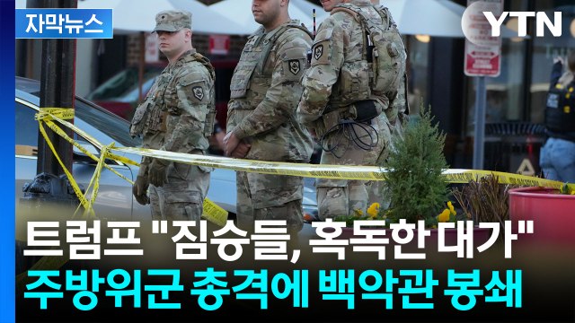 [자막뉴스] 백악관 코앞에서 총격 사건...주방위군 2명 사망 비극 / YTN