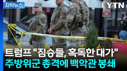 [자막뉴스] 백악관 코앞에서 총격 사건...주방위군 2명 사망 비극 / YTN