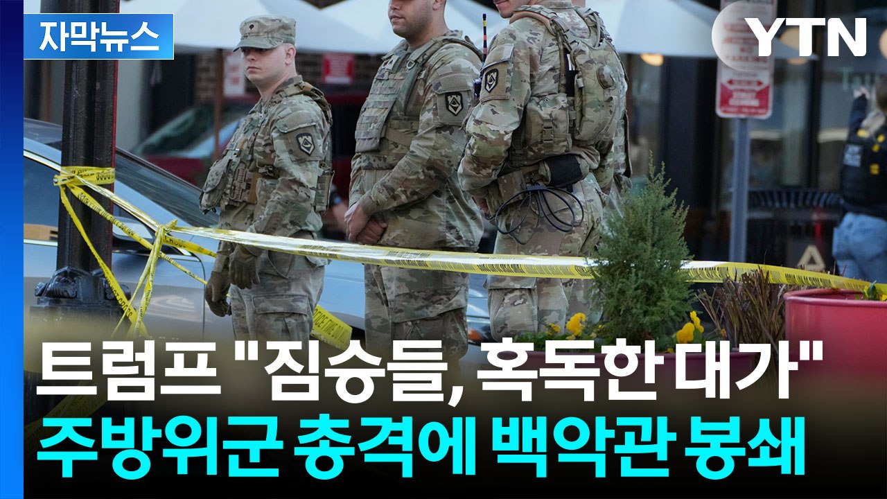 [자막뉴스] 백악관 코앞에서 총격 사건...주방위군 2명 사망 비극 / YTN
