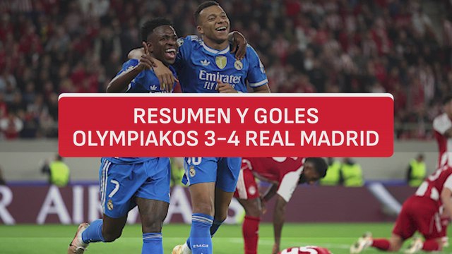 Resumen y goles Olympiakos 3-4 Real Madrid | Champions | Carrusel