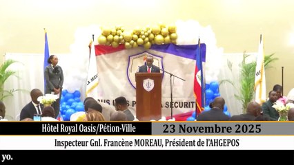 Lansman ofisyèl "Association Haïtienne des Gestionnaires de Police et de la Sécurité"