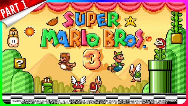 Super Mario Bros. 3 [SMAS] (SNES - US) Longplay PART 1 of 2 (2 Players)