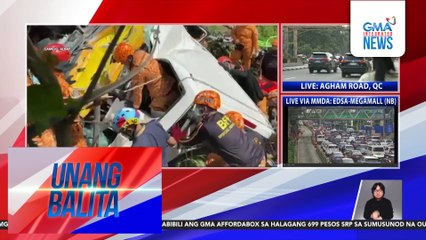 Huli-cam – 10-wheeler at UV express, nagkabanggaan; 11 sakay ng van, patay | Unang Balita