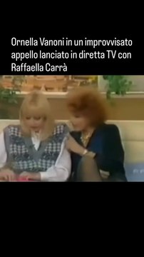 Ornella vanoni con raffaella carra' a pronto raffaella nel 1984