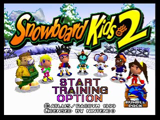 Snowboard Kids 2 online multiplayer - n64