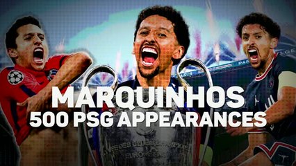 Marquinhos - 500 PSG appearances