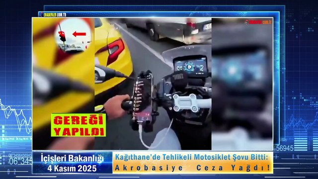 Kağıthane’de Tehlikeli Motosiklet Şovu Bitti: Akrobasiye Ceza Yağdı!