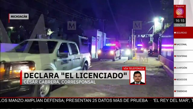 El Licenciado , presunto autor intelectual del asesinato de Carlos Manzo, rinde su declaración