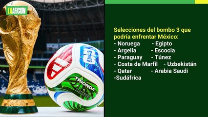 México inaugurará el Mundial 2026 contra equipo del Bombo 3