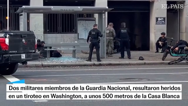 Dos miembros de la Guardia Nacional, heridos de gravedad en un tiroteo cerca de la Casa Blanca