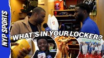 What do these Giants & Jets NEED to have in their locker every day?
