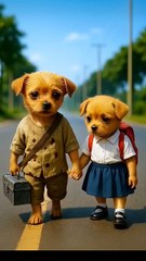 The poor puppy didn't have dollar to buy medicine so,his friends making fun of him#animahal