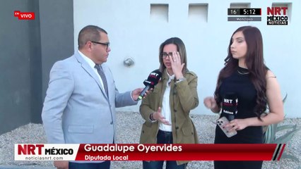Guadalupe Oyervides durante el Segundo Informe Ciudadano del gobernador Manolo Jiménez