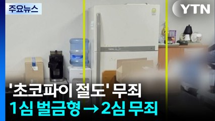 초코파이 절도사건 항소심 선고...원심 뒤집고 '무죄' / YTN