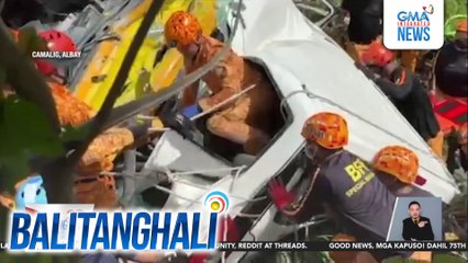 Huli-cam - 10-wheeler, bumangga sa isang UV Express; 11 sakay ng UV Express, patay | Balitanghali