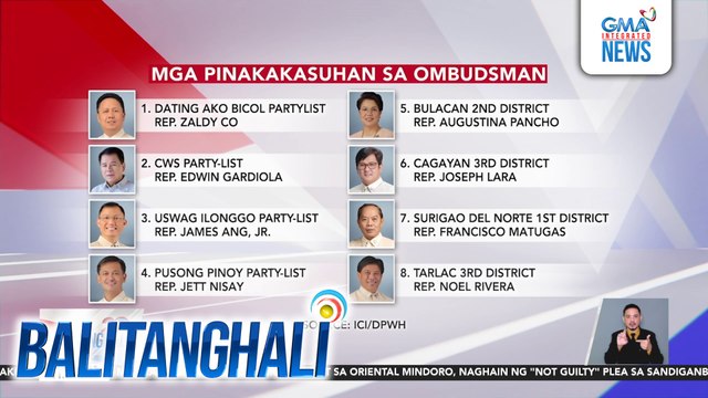 8 cong-tractors o kongresistang konektado umano sa mga kontratista ng gobyerno, inirekomenda ng ICI na sampahan ng patong-patong na kaso | Balitanghali