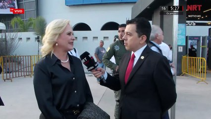 Laura Jiménez durante el Segundo Informe Ciudadano del gobernador Manolo Jiménez