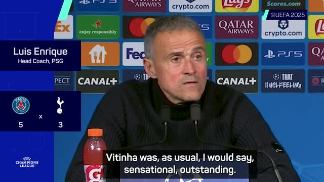 'Sensational' Vitinha hat-trick guides PSG past Spurs