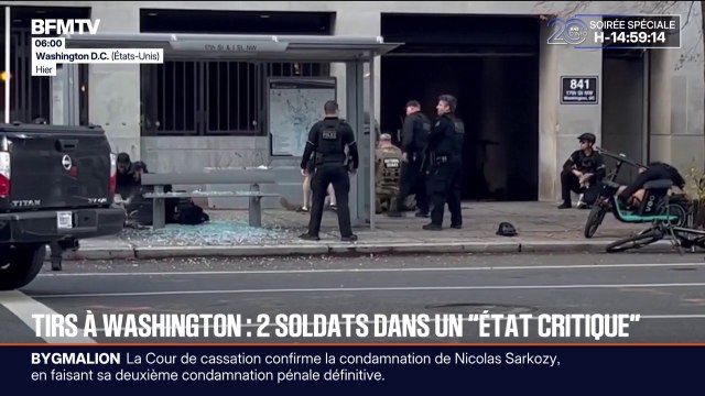Tirs à Washington: ce que l'on sait sur l'auteur des tirs sur deux militaires de la Garde nationale