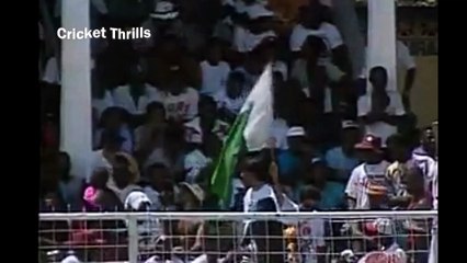 Waqar Younis 5 for 104 in 28 Overs 4 Mdns vs West Indies 3rd Test, St John's, May 01 - 06, 1993