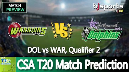 CSA T20 2025 | Warriors  vs Dolphins Qualifier 2 T20 Match Preview |