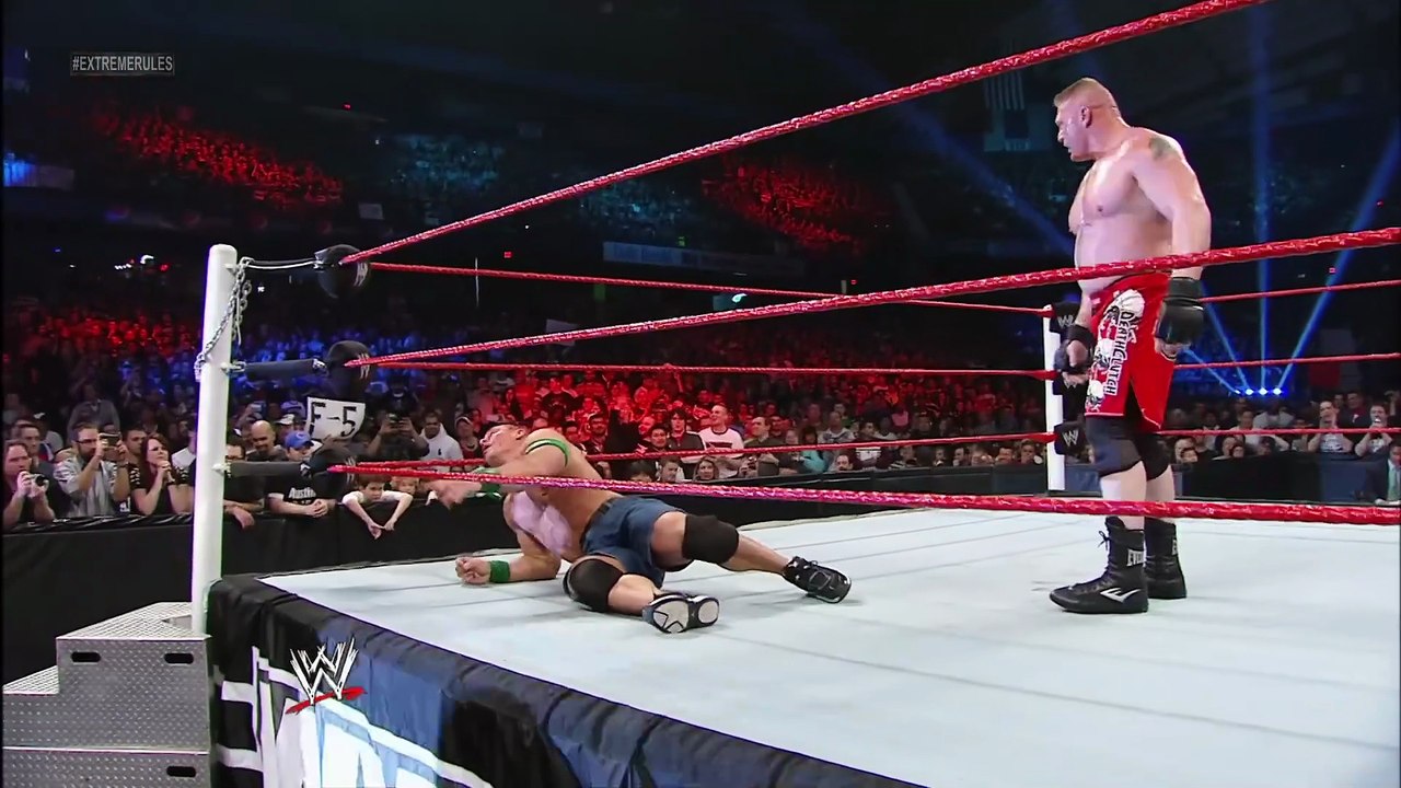 FULL MATCH John Cena vs. Brock Lesnar   Extreme Rules Match Extreme Rules 2012