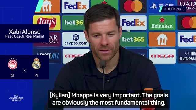 Mbappe is a 'natural talent' - Alonso hails four-goal performance
